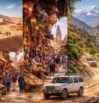 Les loisirs au Maroc avec excursions dans le désert, Marrakech et l&rsquo;Atlas en 4×4
