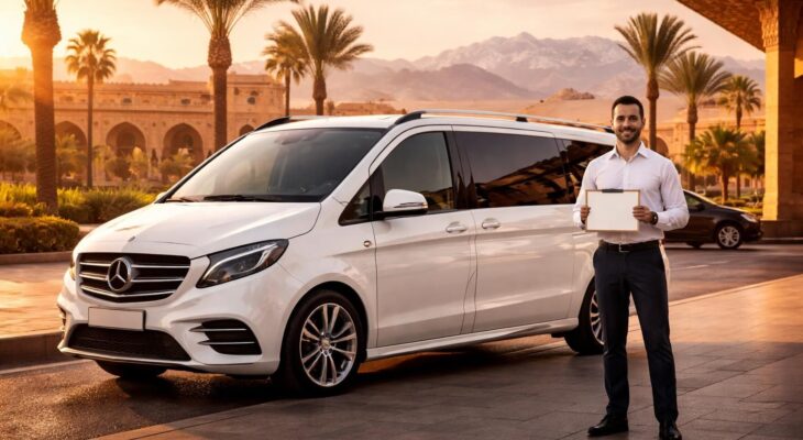 Location de van avec chauffeur à Marrakech pour transferts aéroport et excursions