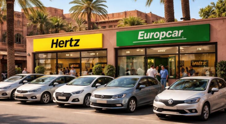 Location voiture économique à Marrakech avec agences Hertz, Europcar et prix négociés